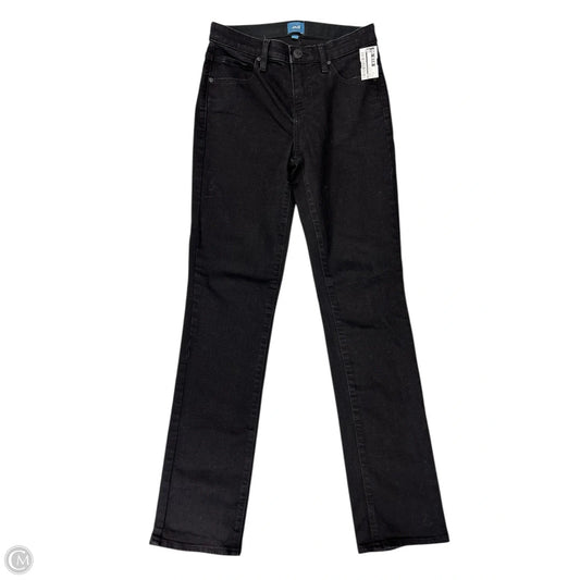 Jeans Straight By Jag In Black Denim, Size: 0