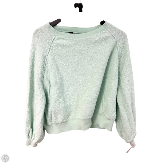 Sweatshirt Crewneck By Free People In Green, Size: S