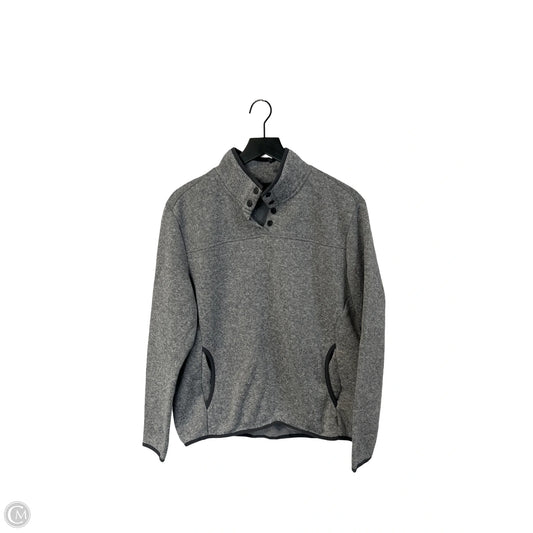 Sweatshirt Collar By Eddie Bauer In Grey, Size: L