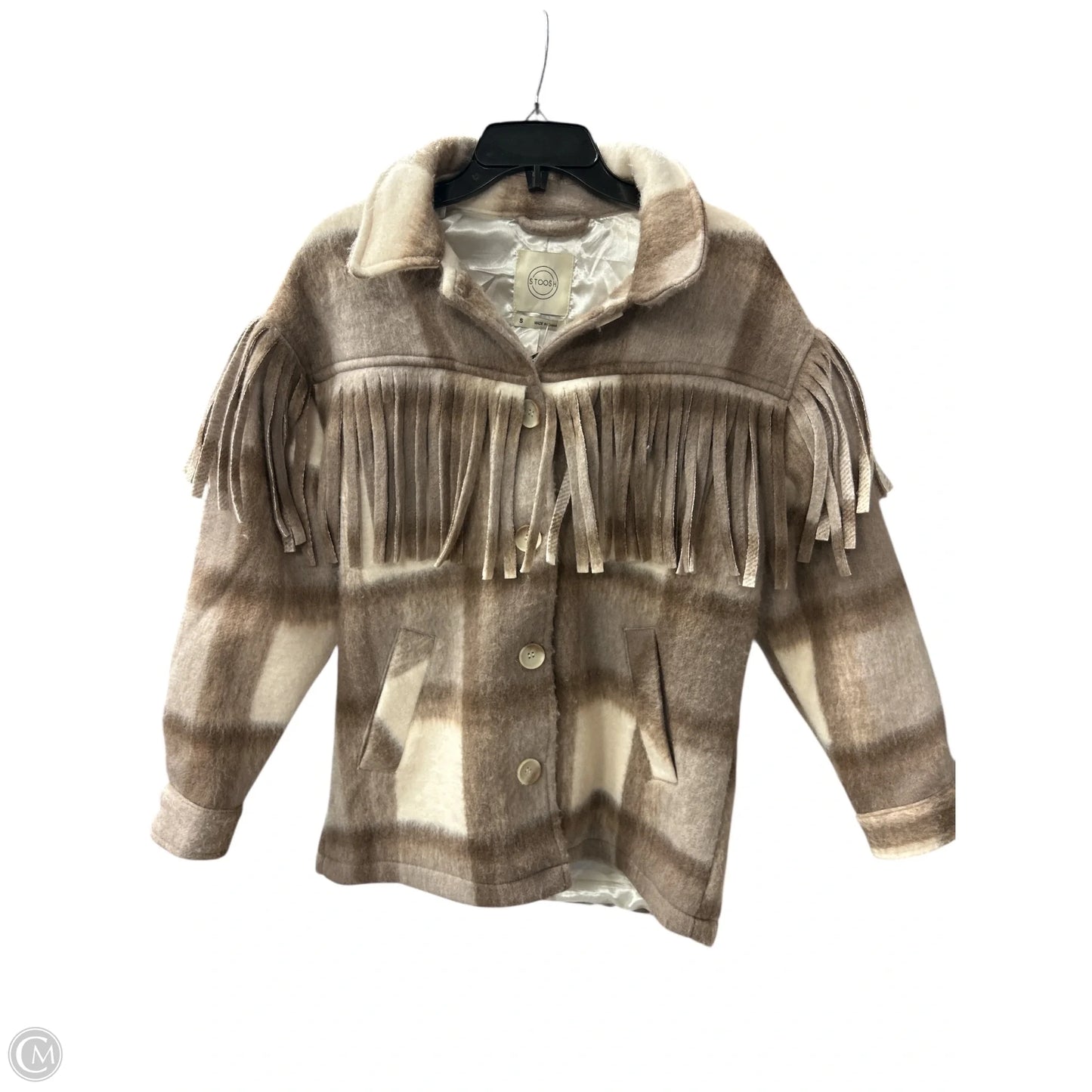 Jacket Other By Stoosh In Brown & Cream, Size: S