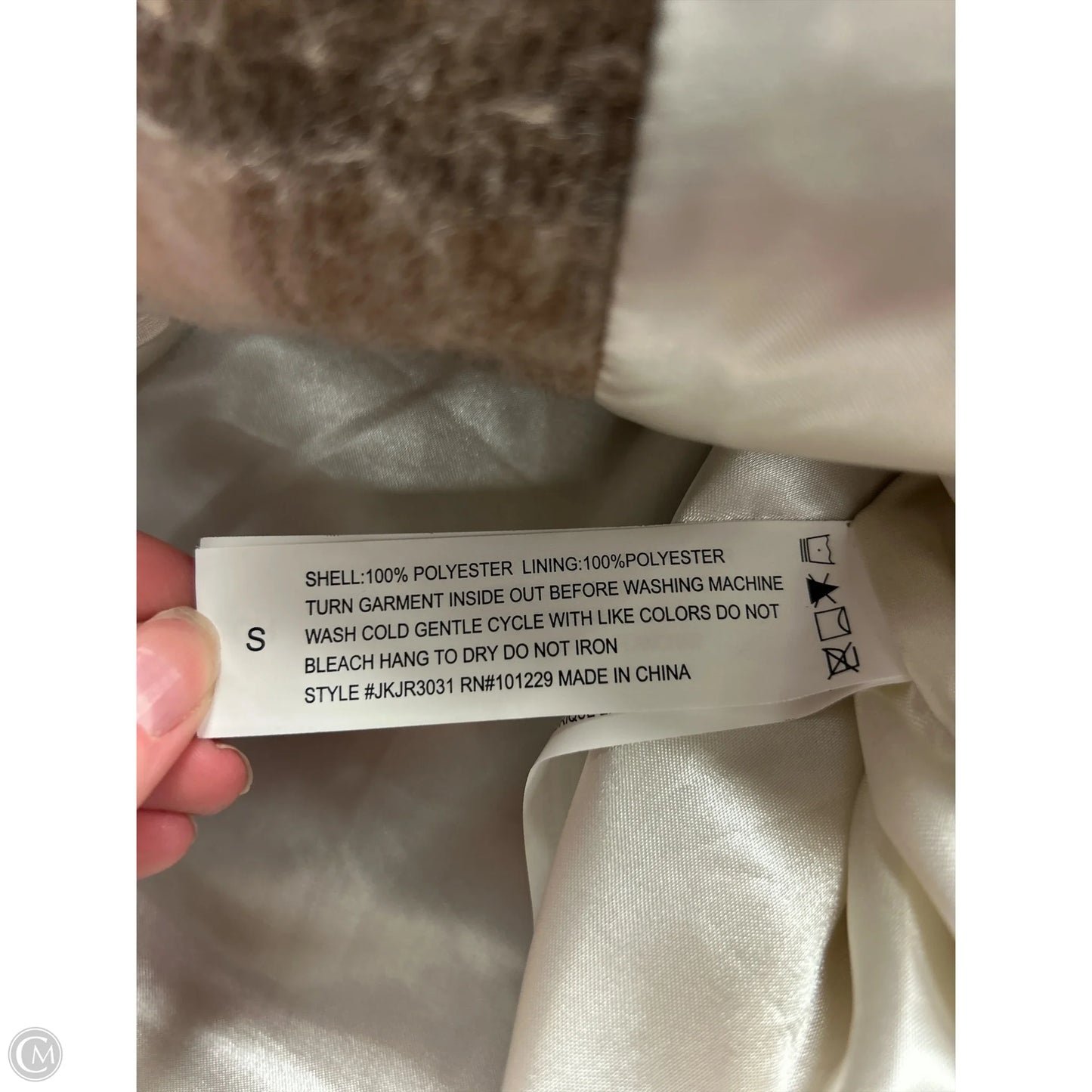 Jacket Other By Stoosh In Brown & Cream, Size: S