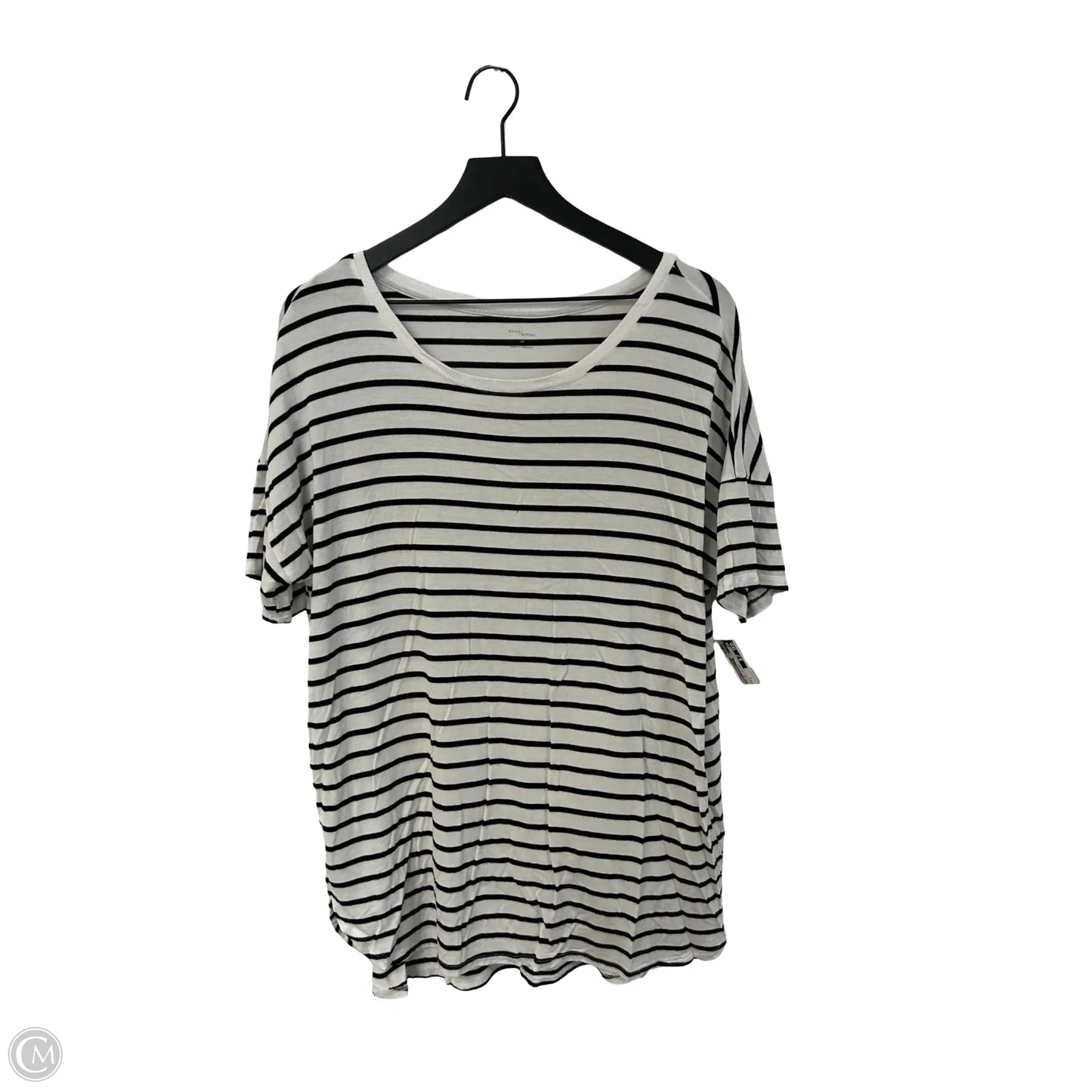 Top Short Sleeve By Daily Ritual In Striped Pattern, Size: L