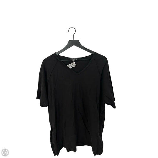Top Short Sleeve Basic By Final Touch In Black, Size: M