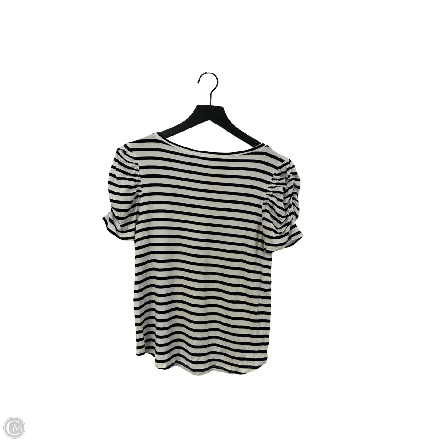 Top Short Sleeve By Green Envelope In Striped Pattern, Size: M