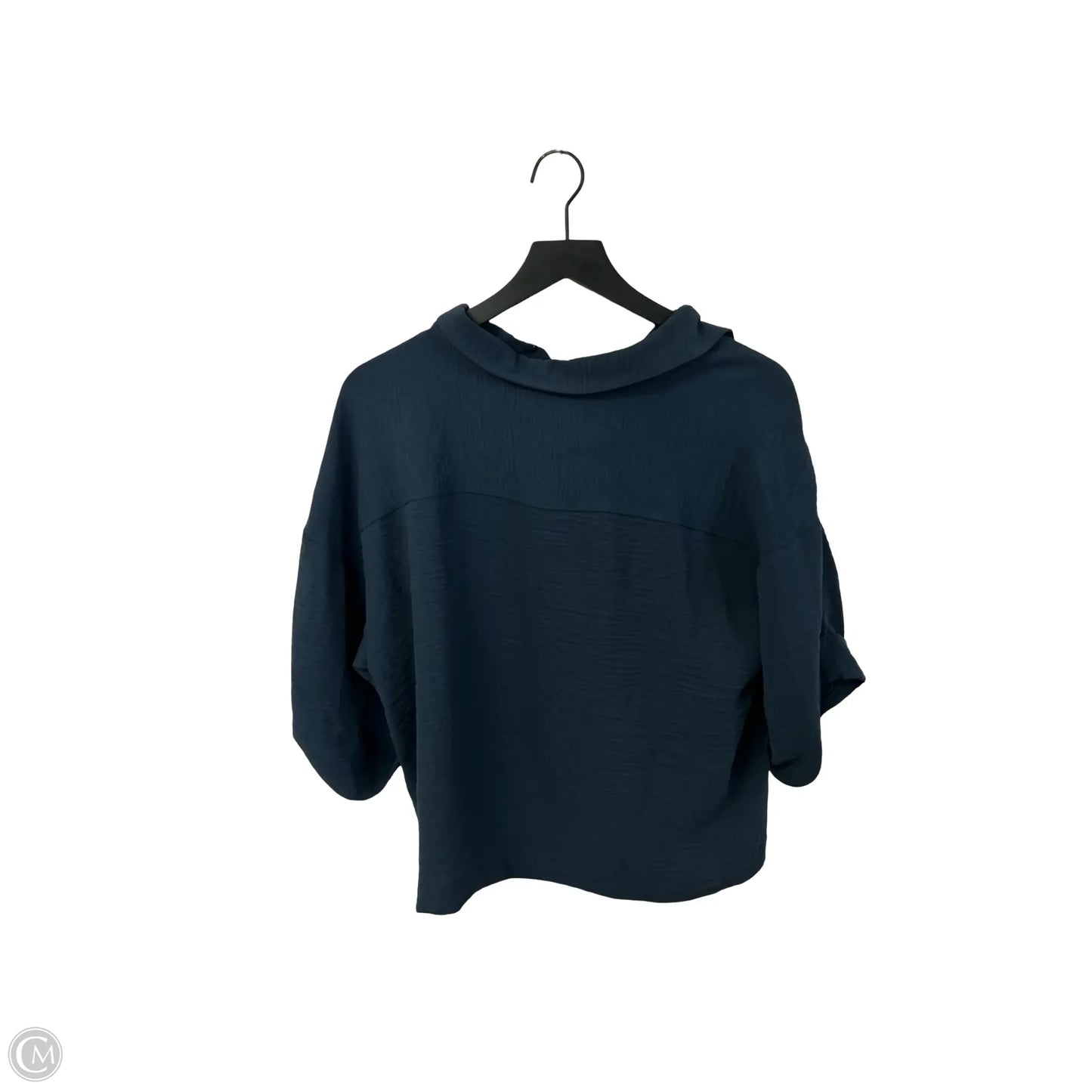 Blouse Short Sleeve By Worthington In Blue, Size: L