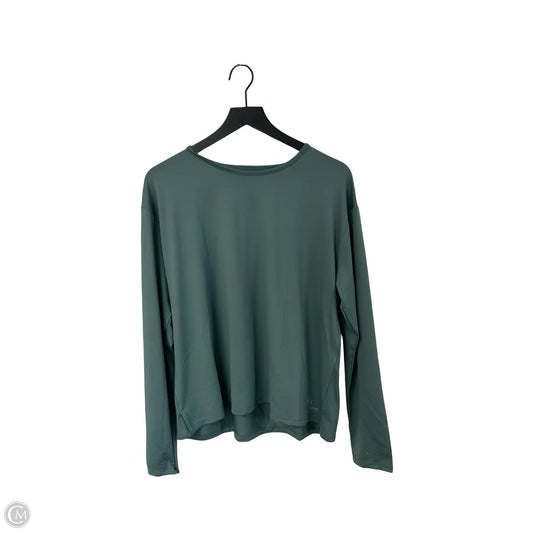 Athletic Top Long Sleeve Crewneck By Under Armour In Blue, Size: L