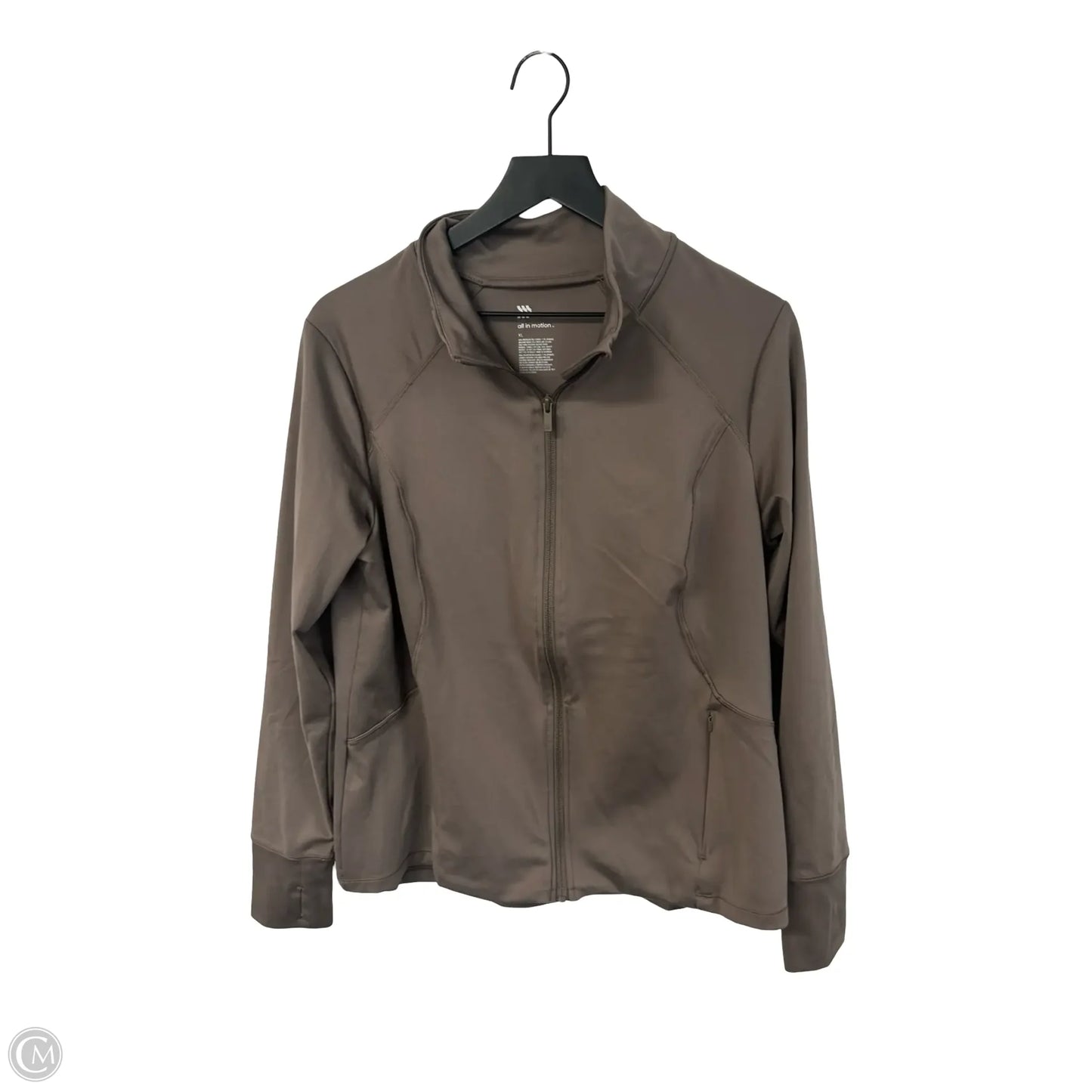 Athletic Top Long Sleeve Crewneck By All In Motion In Brown, Size: Xl