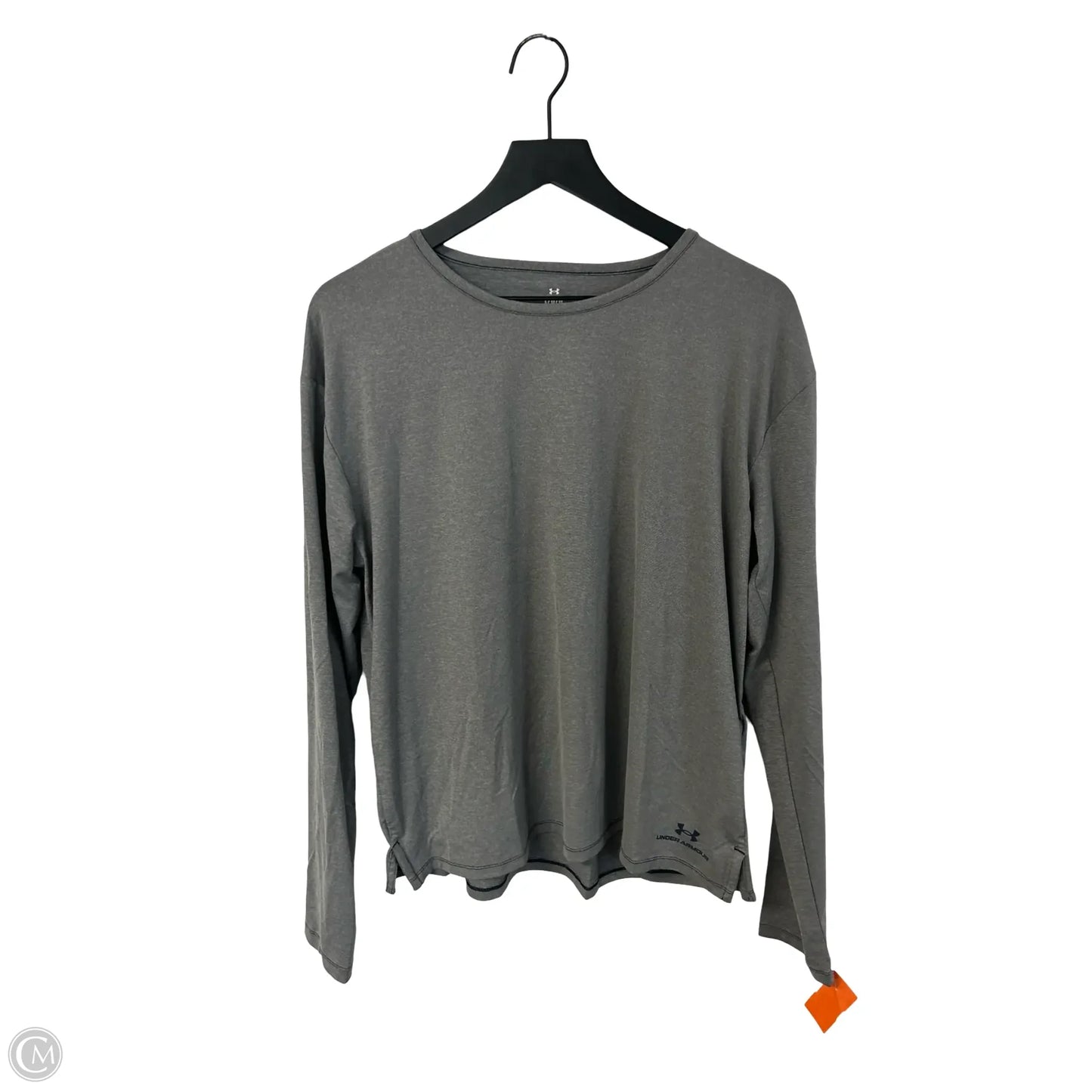 Athletic Top Long Sleeve Crewneck By Under Armour In Blue, Size: L