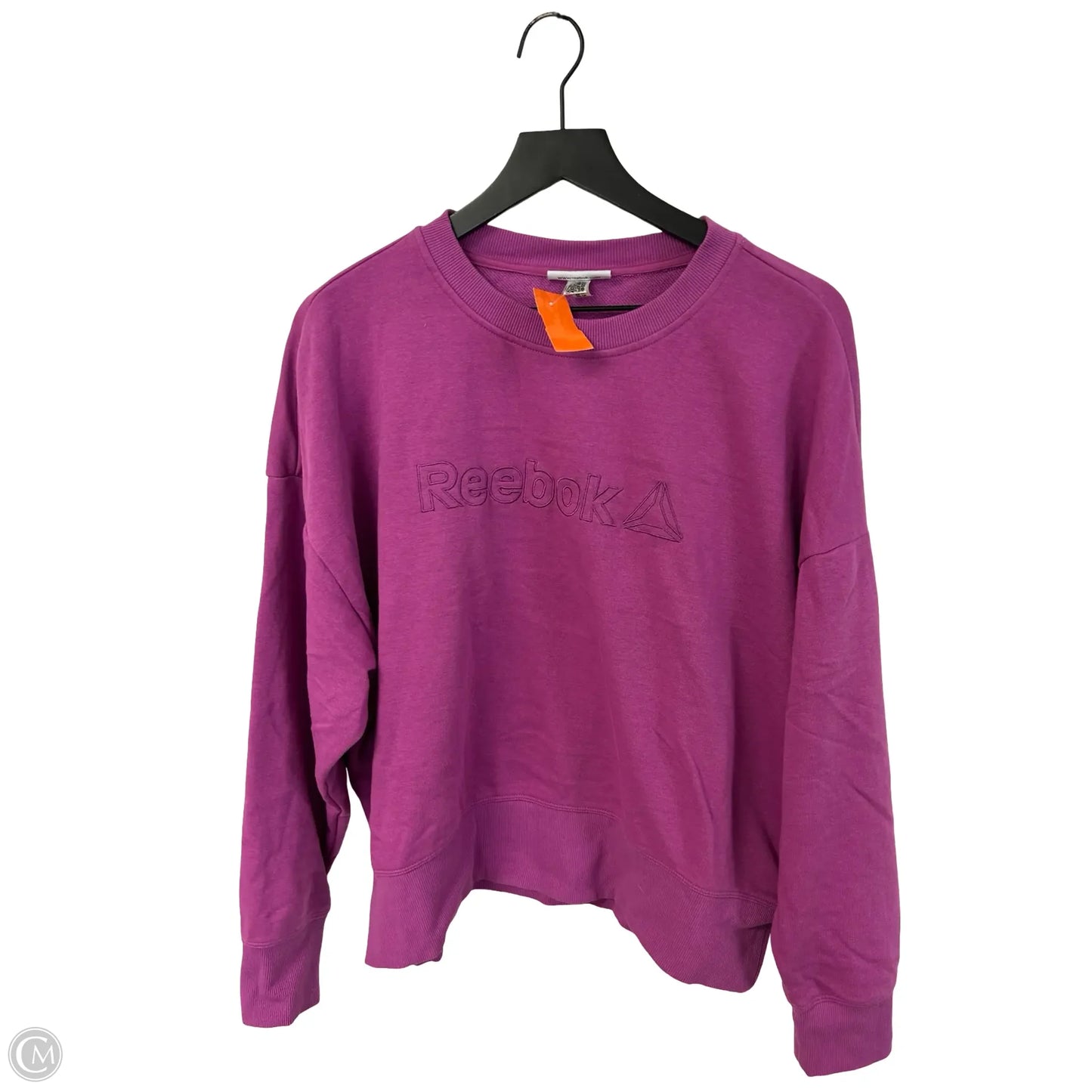 Sweatshirt Crewneck By Reebok In Purple, Size: M
