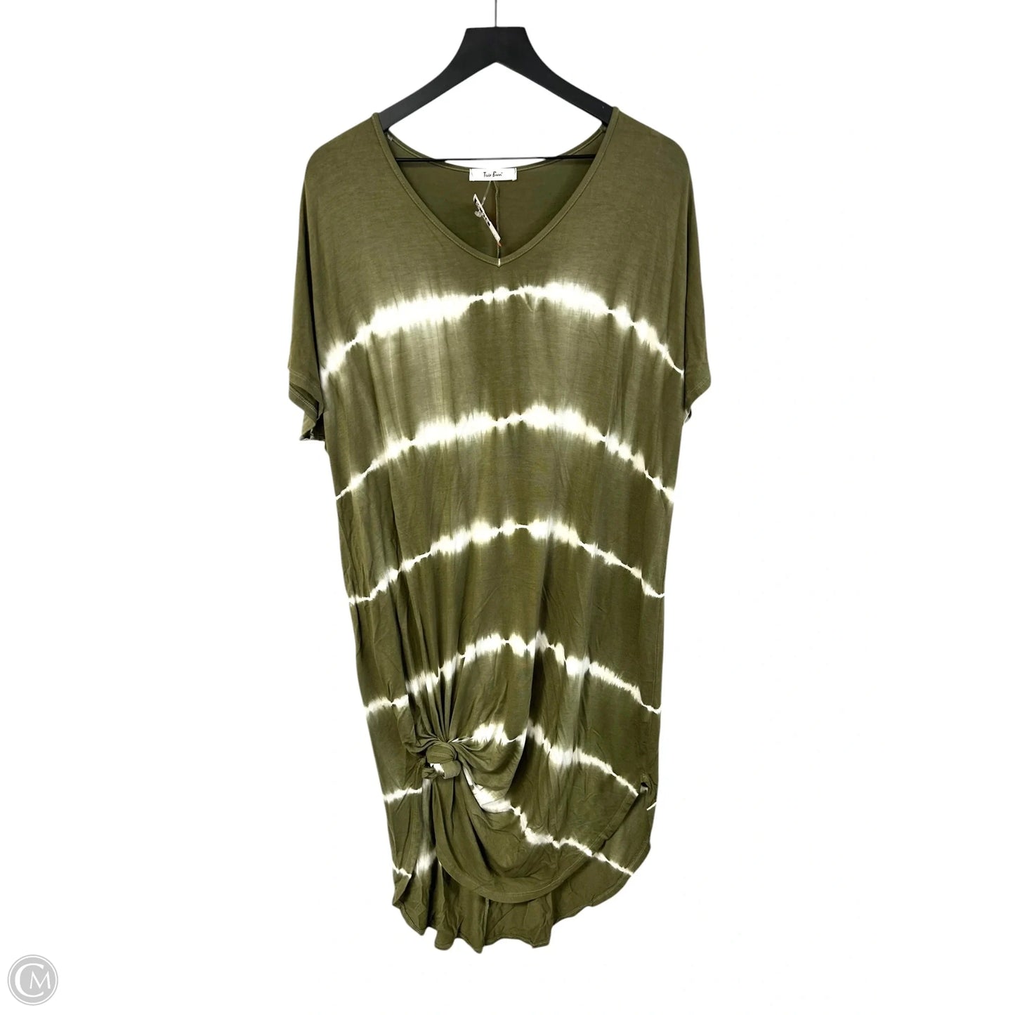 Dress Casual Midi By Tres Bien In Green & White, Size: S