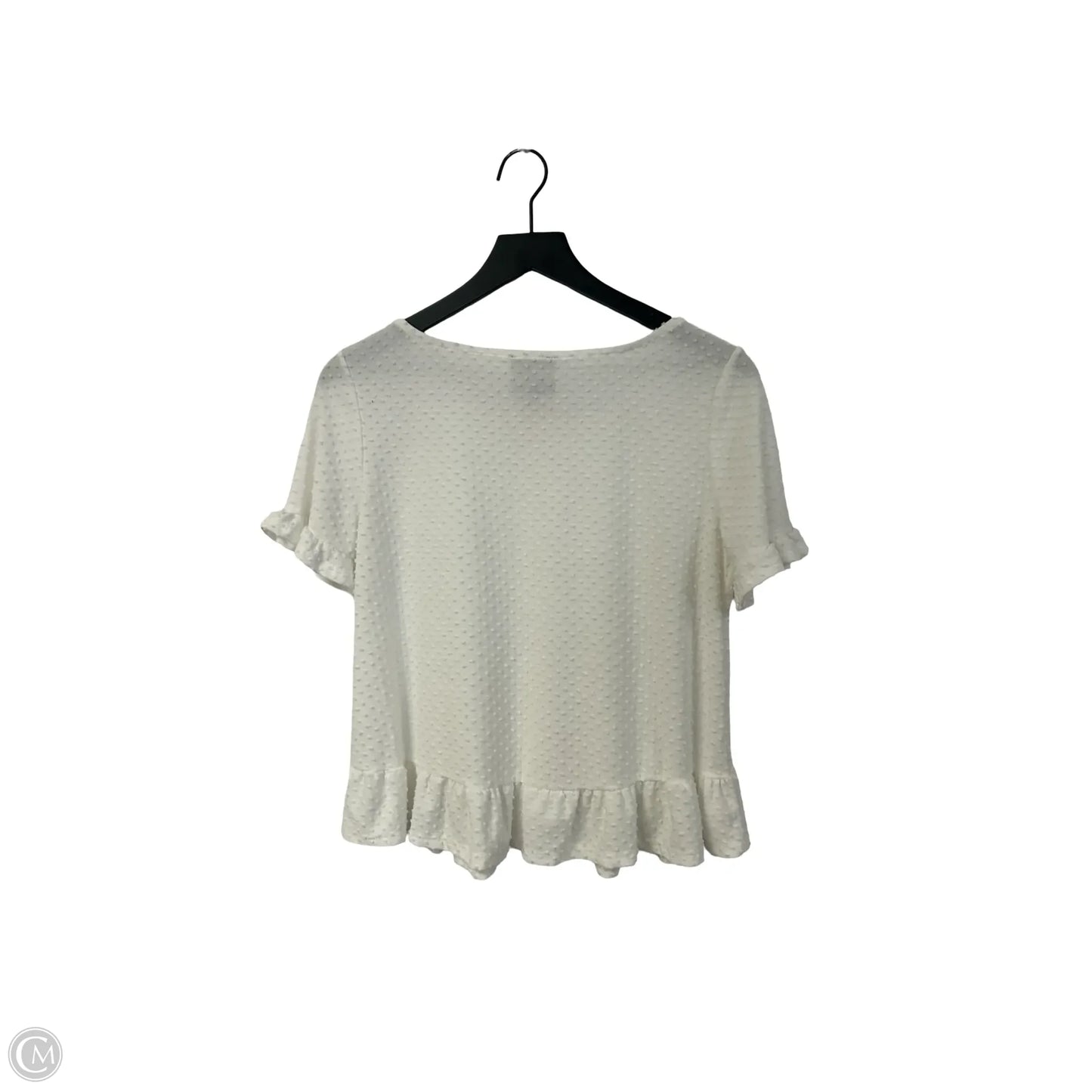 Top Short Sleeve By W5 In White, Size: S