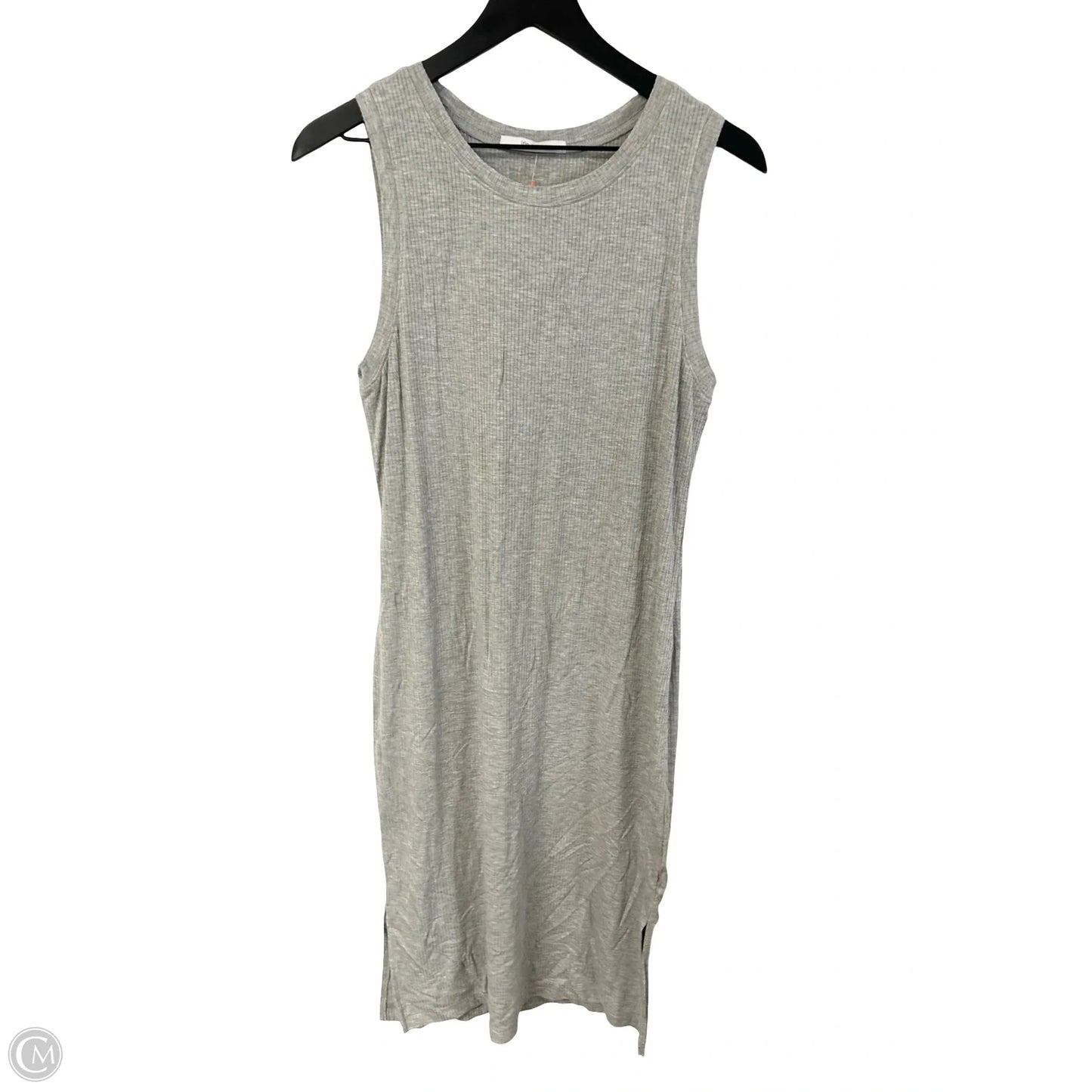 Dress Casual Midi By Clothes Mentor In Grey, Size: L