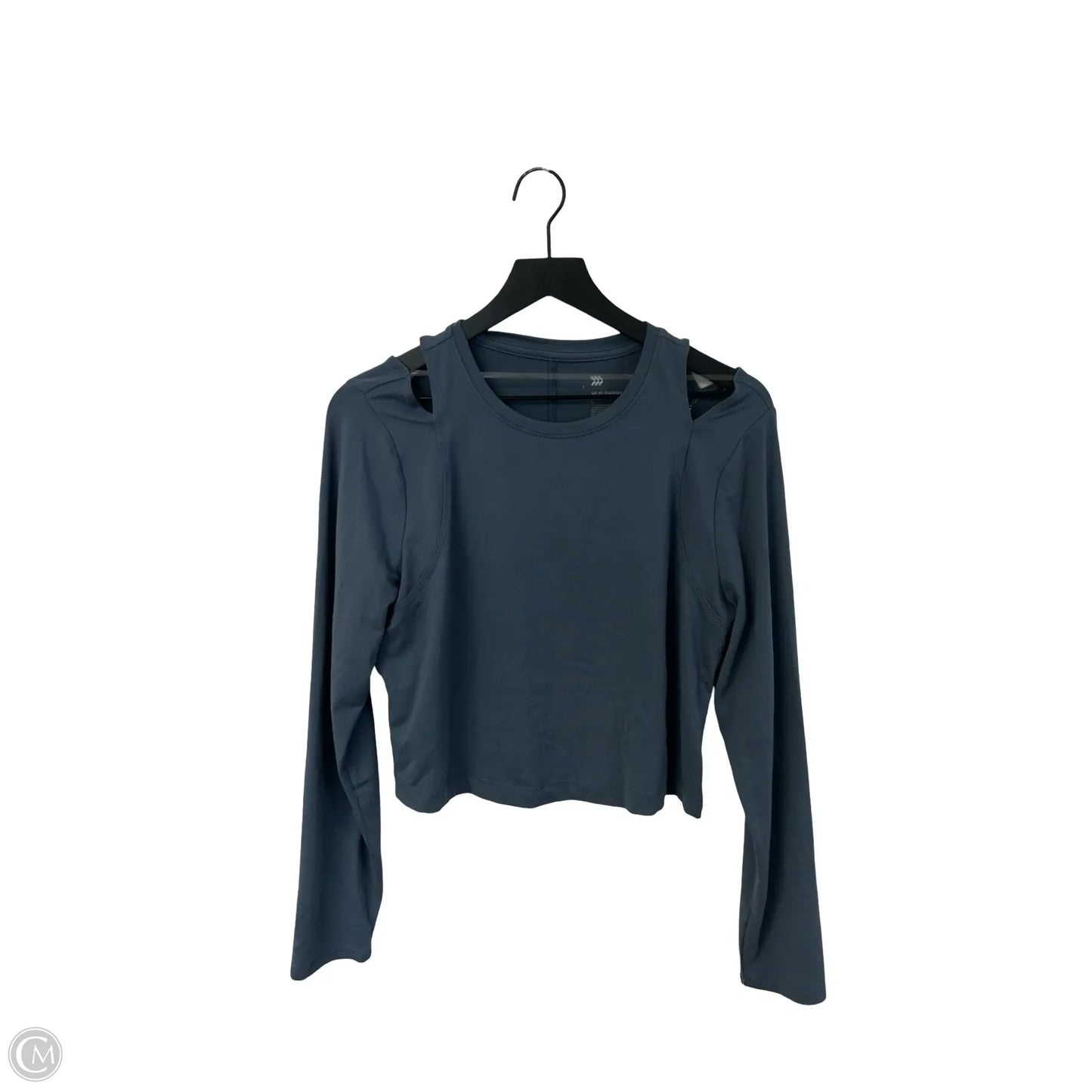 Athletic Top Long Sleeve Crewneck By All In Motion In Blue, Size: L