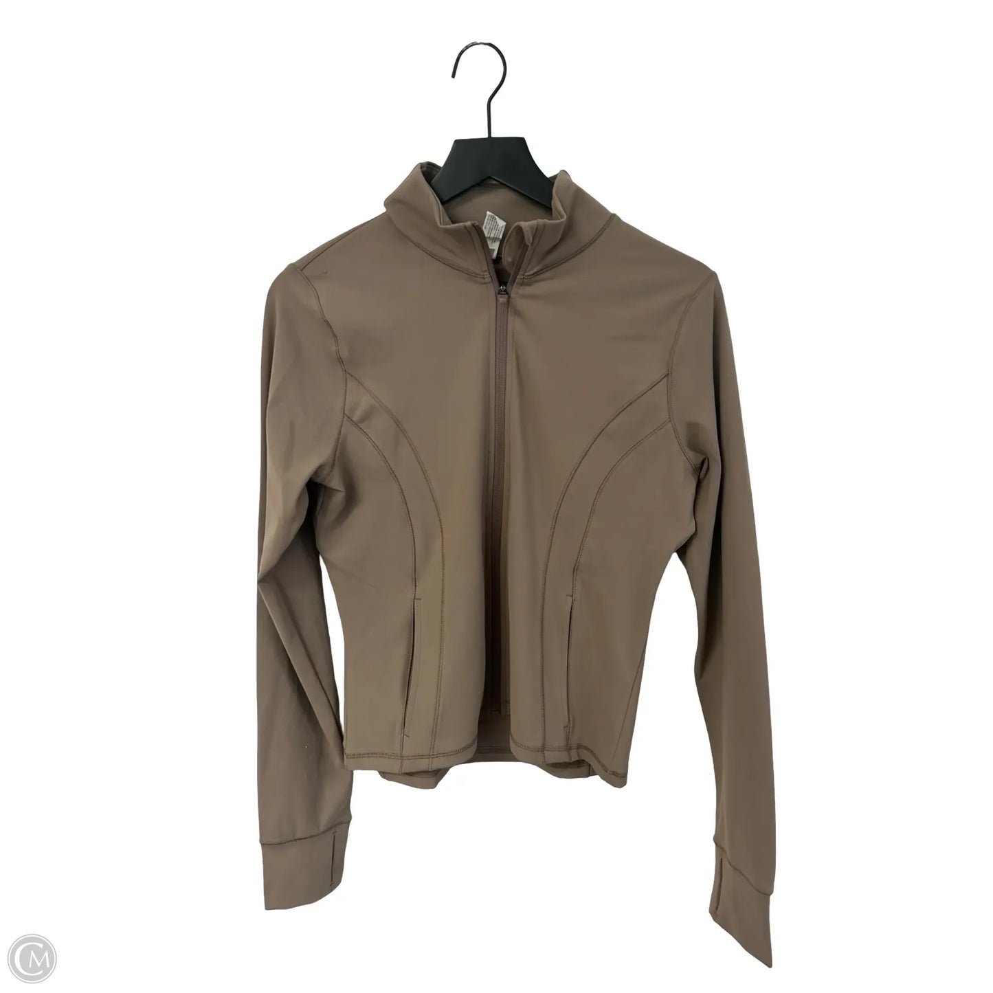 Athletic Sweatshirt Collar By 90 Degrees By Reflex In Brown, Size: L