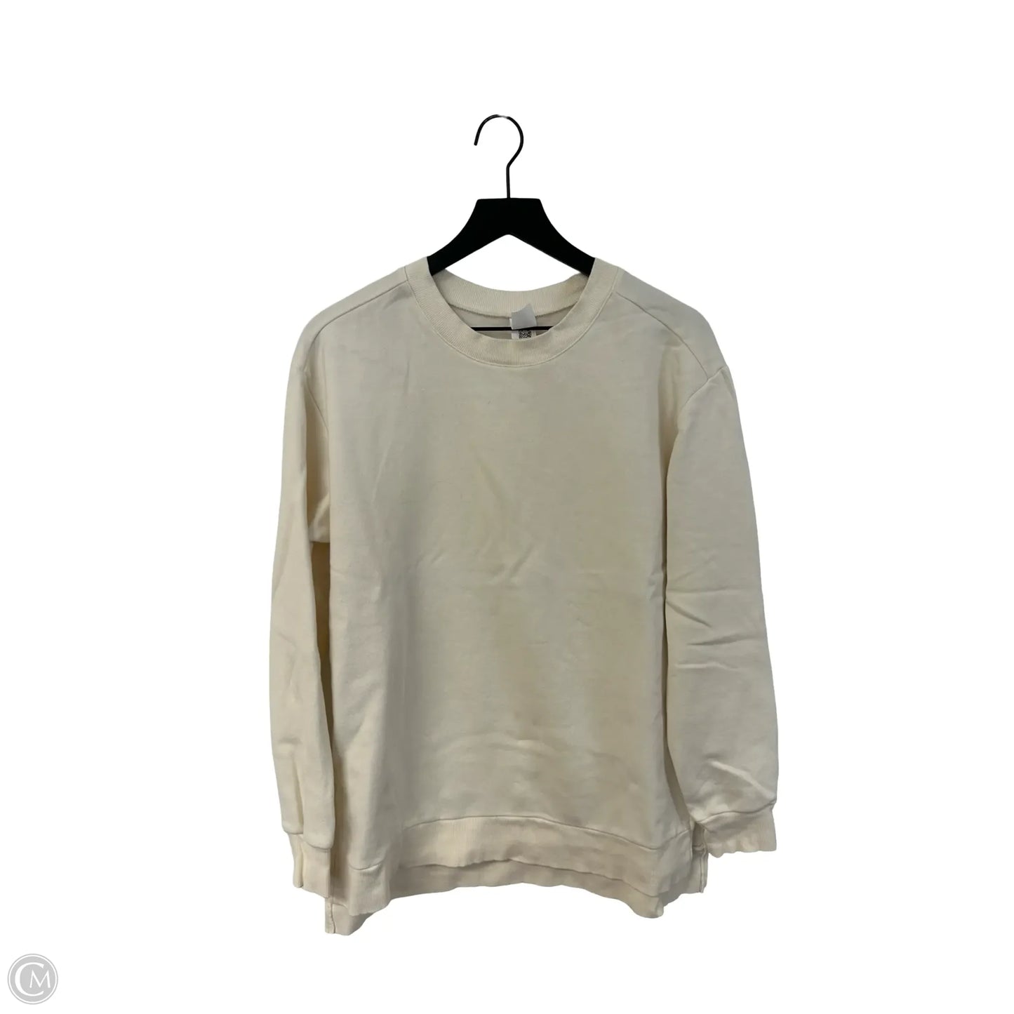 Sweatshirt Crewneck By Alternative In Cream, Size: L