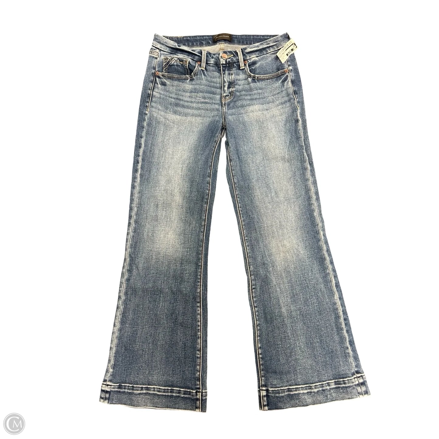 Jeans Wide Leg By Buckle Black In Blue Denim, Size: 6