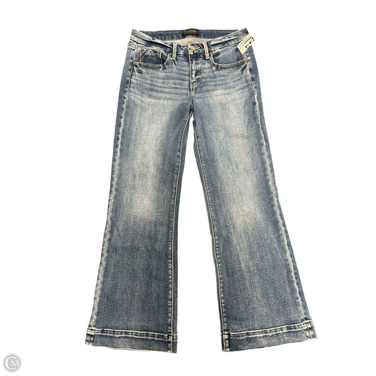 Jeans Wide Leg By Buckle Black In Blue Denim, Size: 6