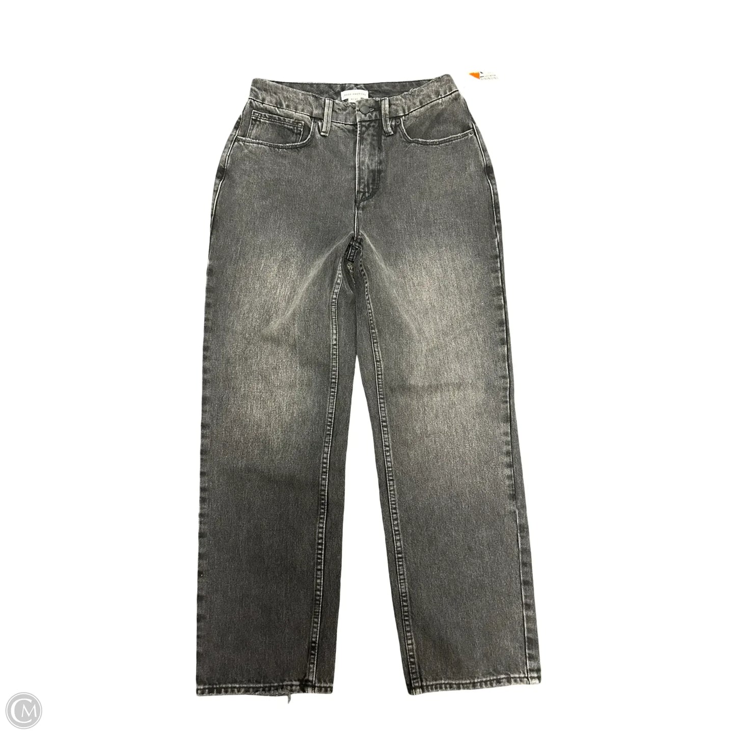 Jeans Straight By Good American In Black Denim, Size: 4