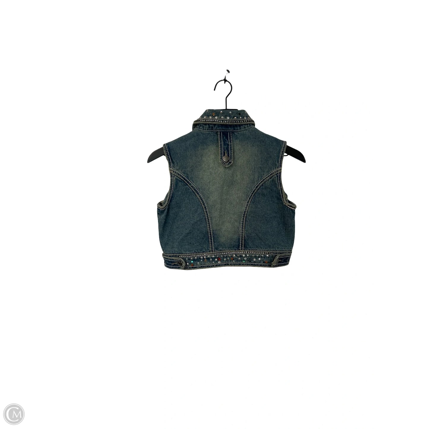 Vest Other By Clothes Mentor In Blue Denim, Size: S