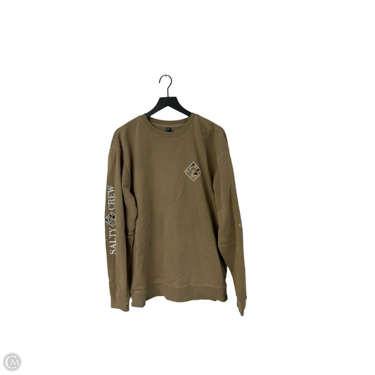 Sweatshirt Crewneck By Salt Life In Tan, Size: Xl