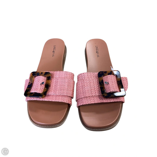 Sandals Flats By Indigo Rd In Coral, Size: 9.5