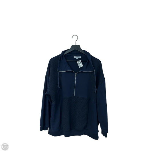 Sweatshirt Collar By Miss Sparkling In Blue, Size: Xl