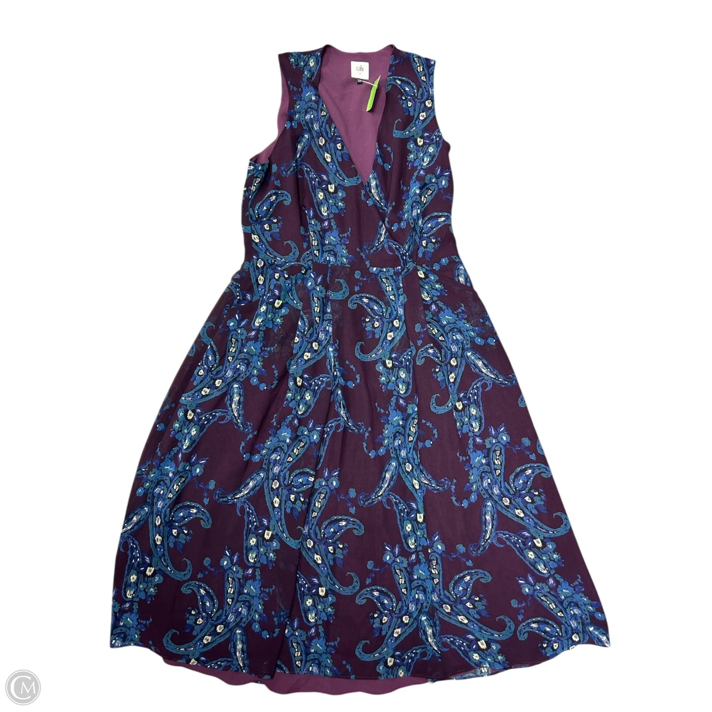 Dress Casual Midi By Cabi In Blue & Purple, Size: 8
