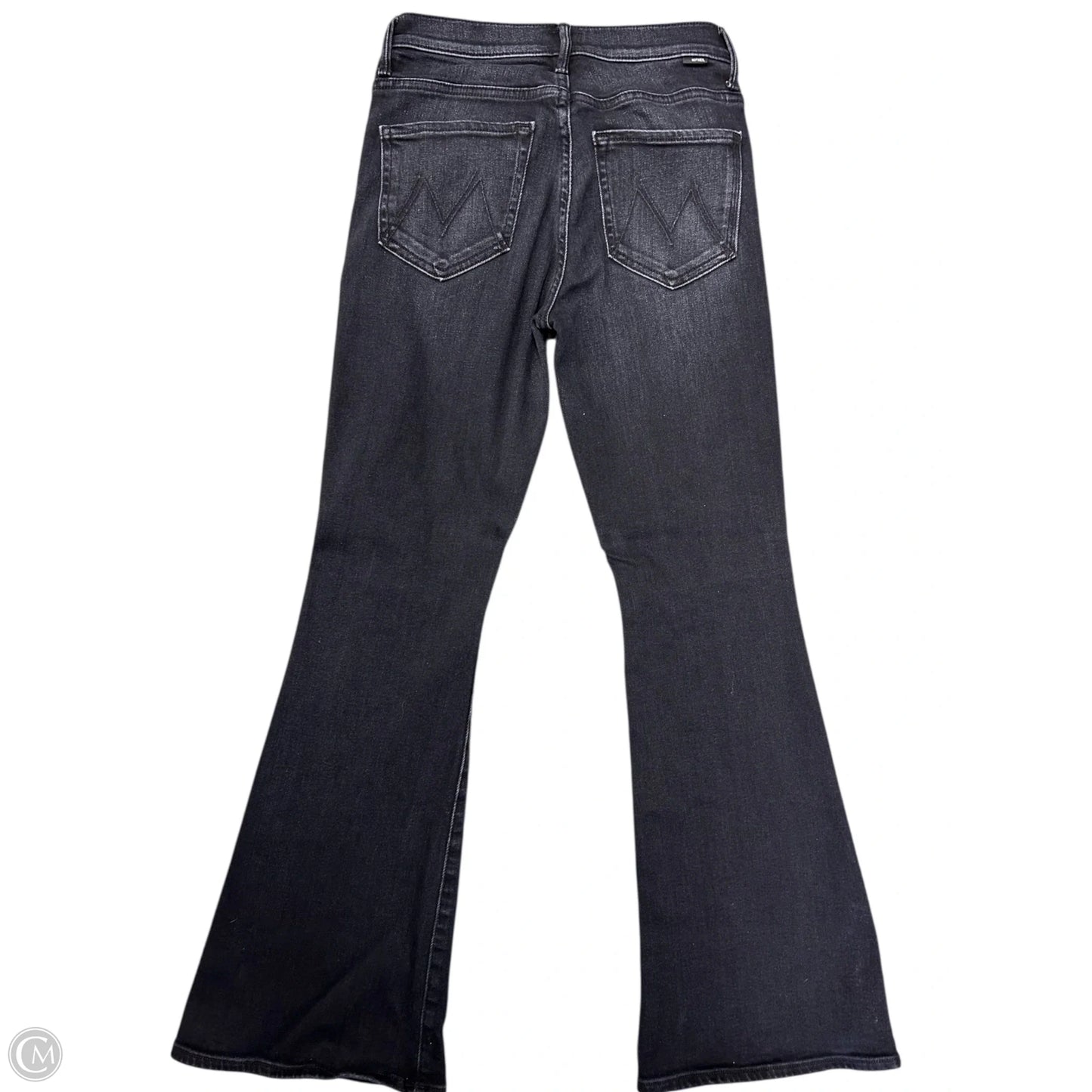 Jeans Flared By Mother In Black Denim, Size: 2