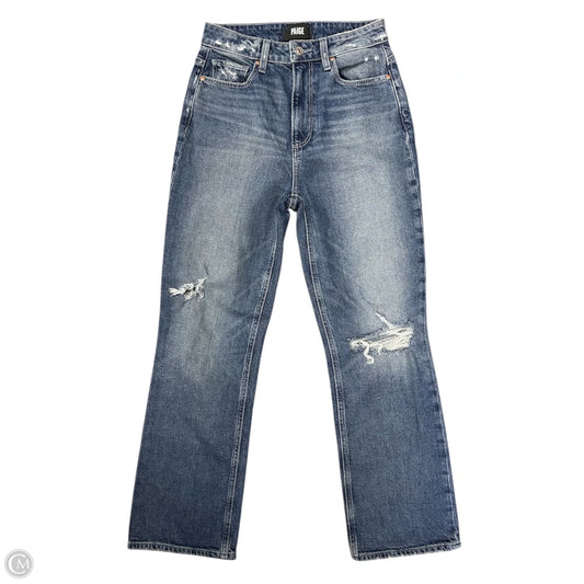 Jeans Straight By Paige In Blue Denim, Size: 2