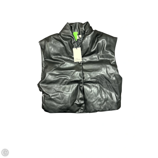 Vest Puffer & Quilted By Elan In Black, Size: L