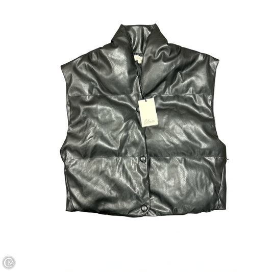 Vest Puffer & Quilted By Elan In Black, Size: L