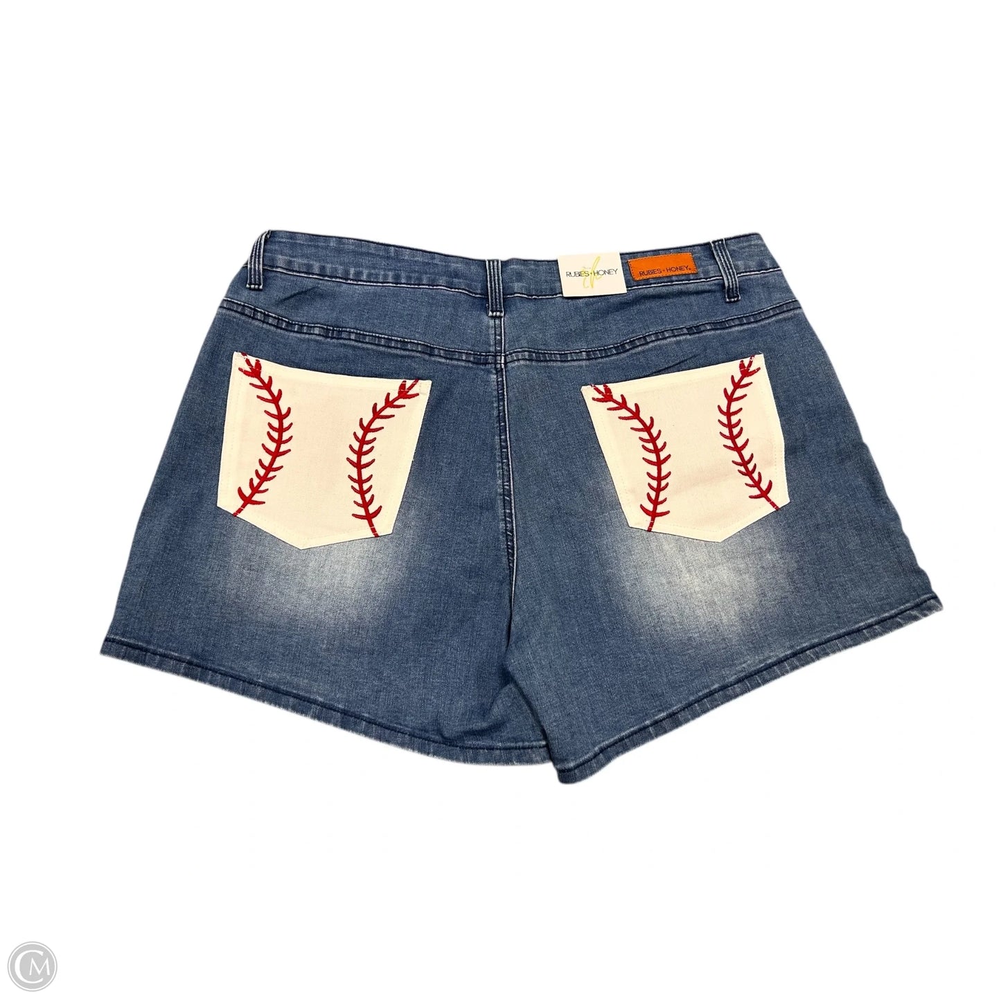 Shorts By Clothes Mentor In Blue Denim, Size: Xxl