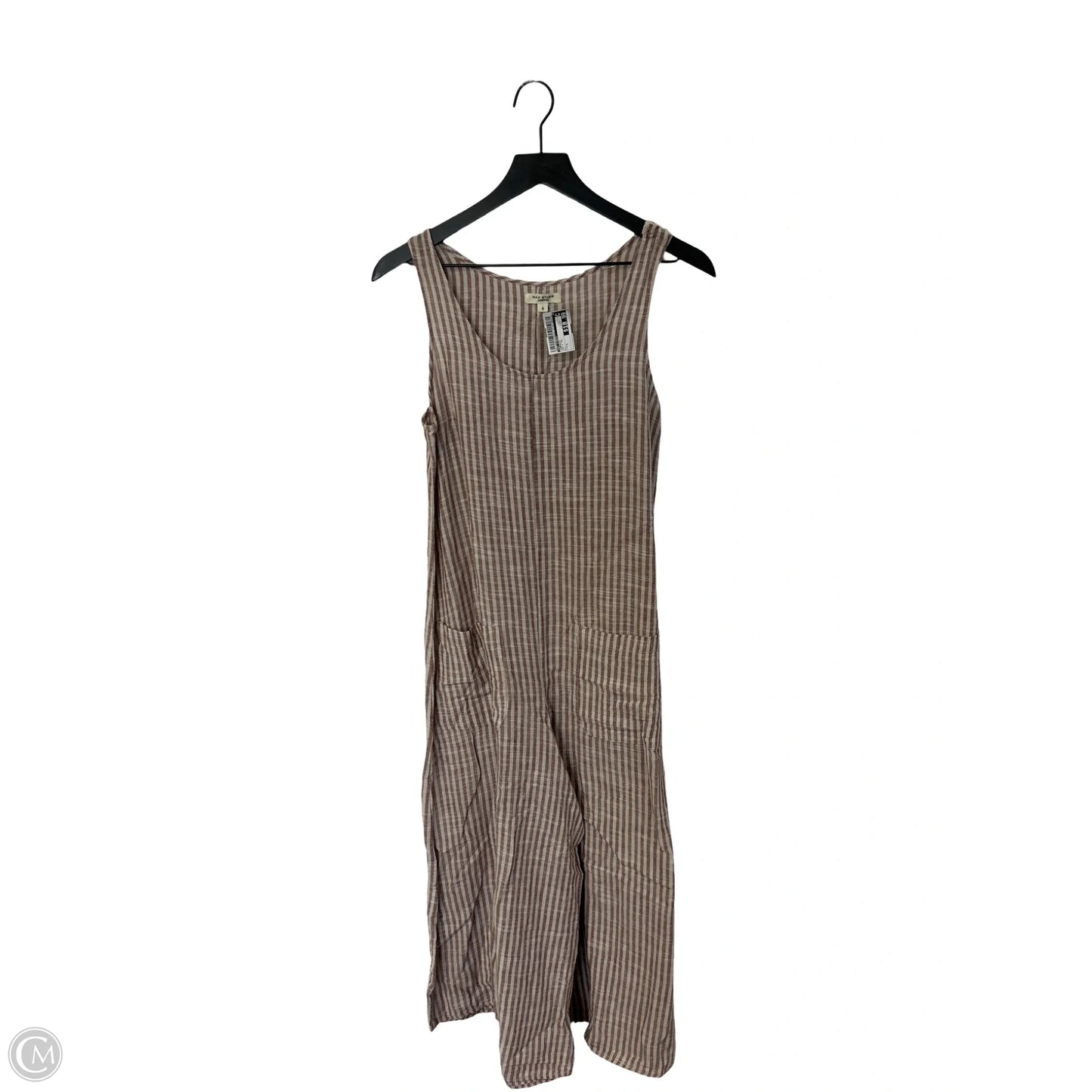 Jumpsuit By Max Studio In Red & Tan, Size: S