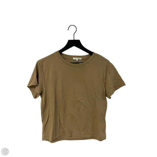 Top Short Sleeve By Z Supply In Tan, Size: M