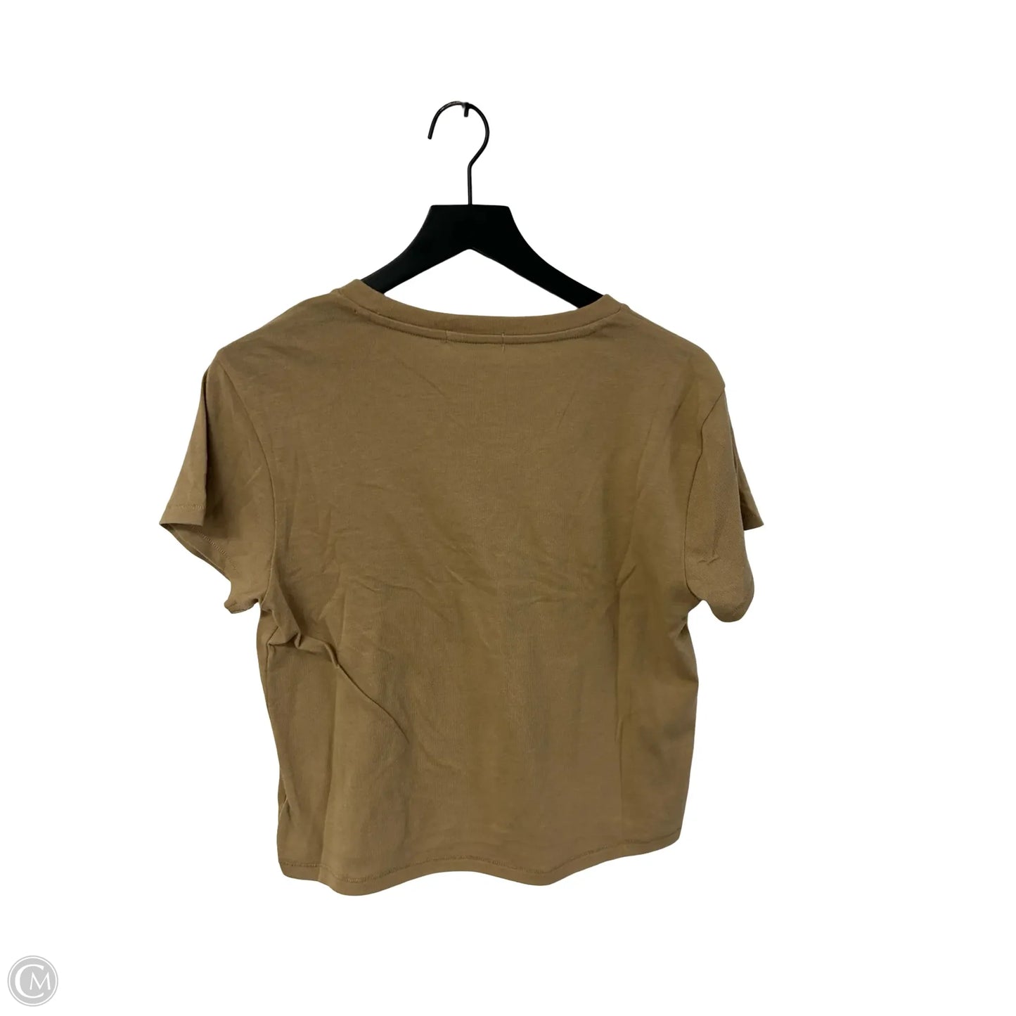Top Short Sleeve By Z Supply In Tan, Size: M