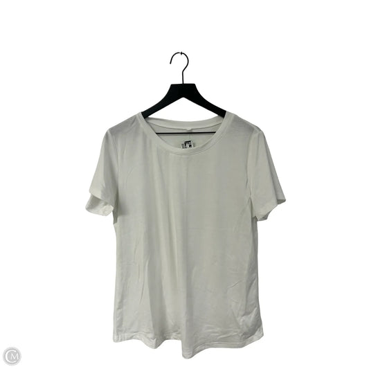 Top Short Sleeve Basic By Cme In White, Size: L