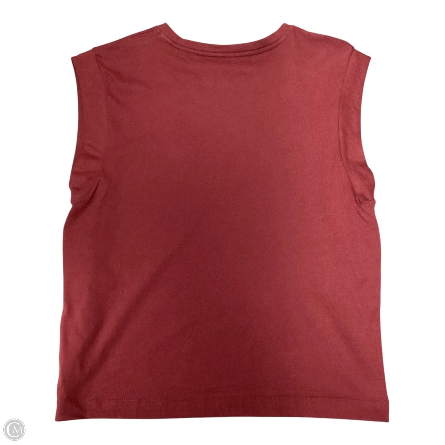 Top Short Sleeve Basic By A New Day In Red, Size: M