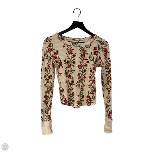 Top Long Sleeve By We The Free In Floral Print, Size: M