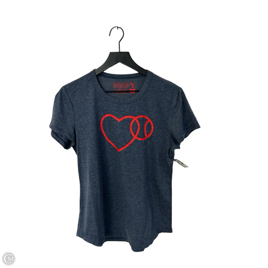 Top Short Sleeve Basic By Clothes Mentor In Blue, Size: L