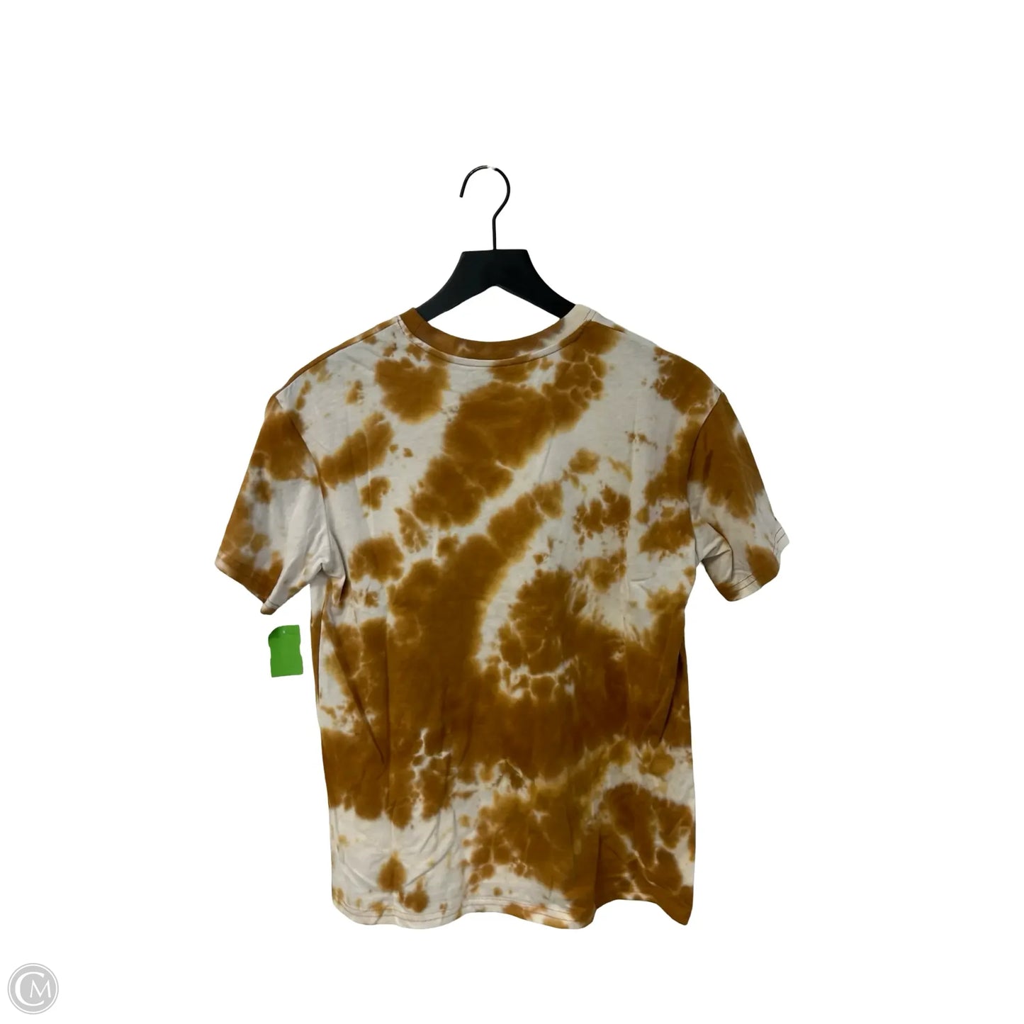 Top Short Sleeve By Fifth Sun In Gold & White, Size: M