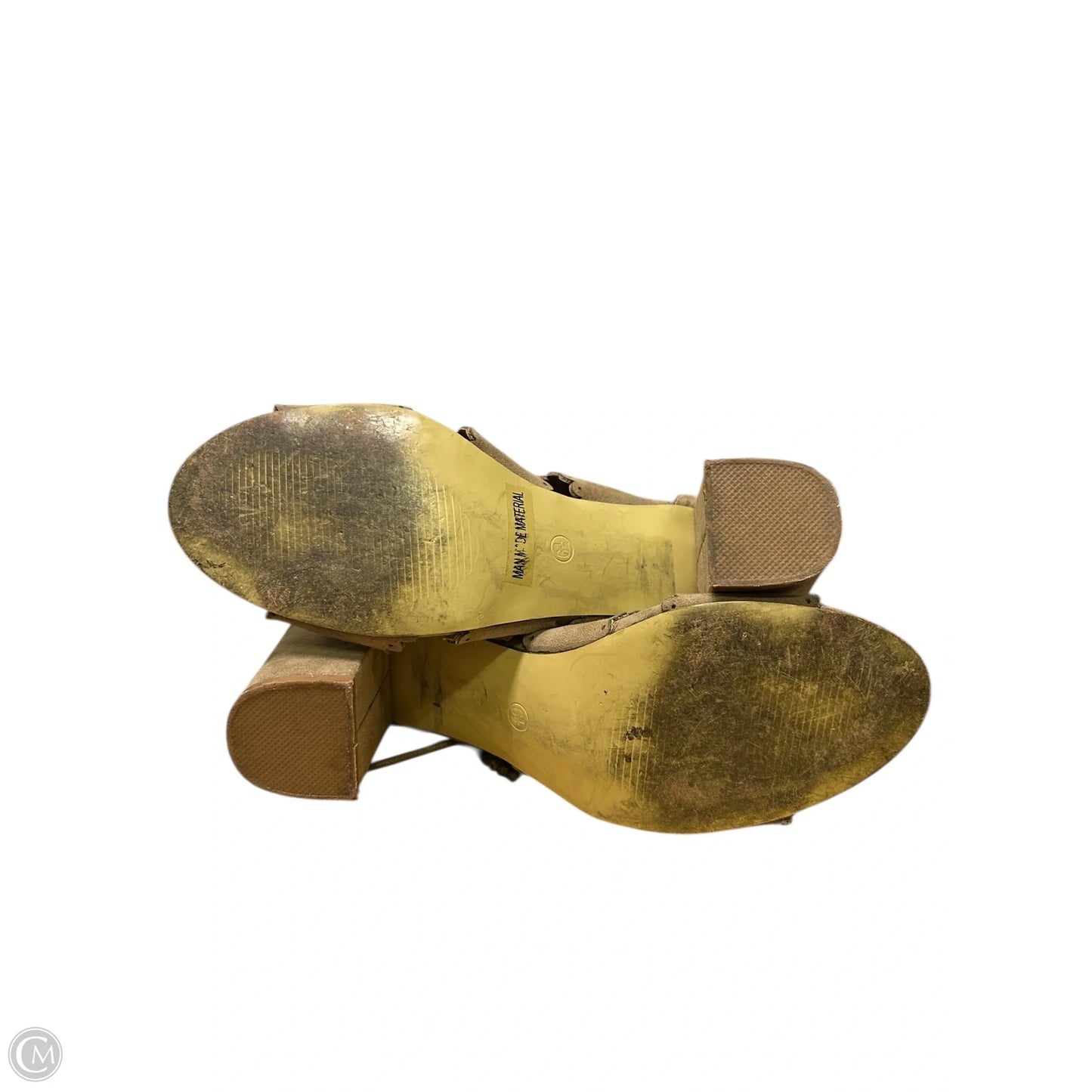 Sandals Heels Block By Not Rated In Brown, Size: 6.5