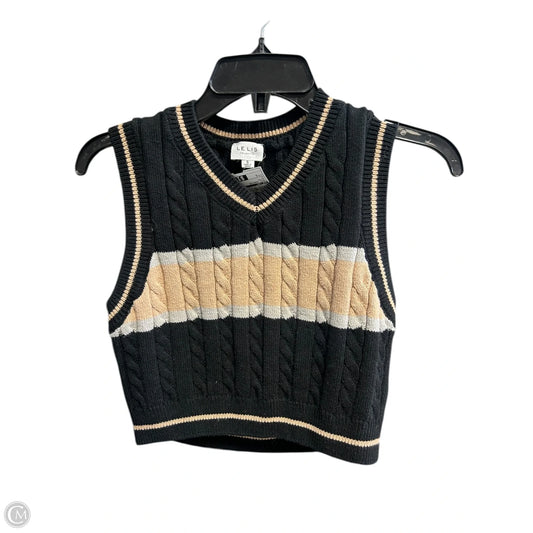 Vest Sweater By Le Lis In Black, Size: S