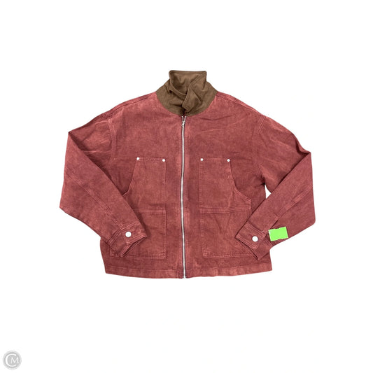 Jacket Other By Clothes Mentor In Brown & Red, Size: L