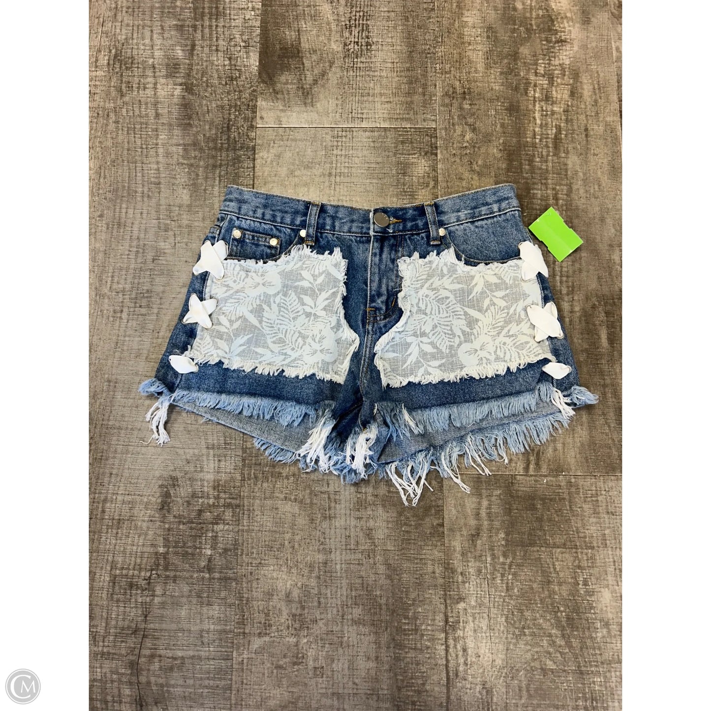 Shorts By Pol In Blue Denim, Size: M