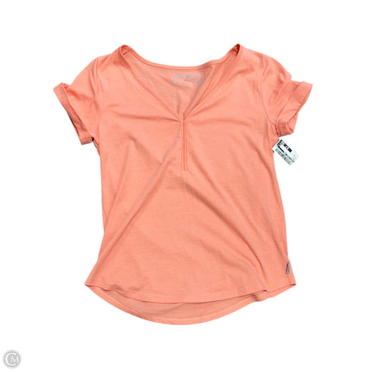 Top Short Sleeve By Eddie Bauer In Peach, Size: Xs