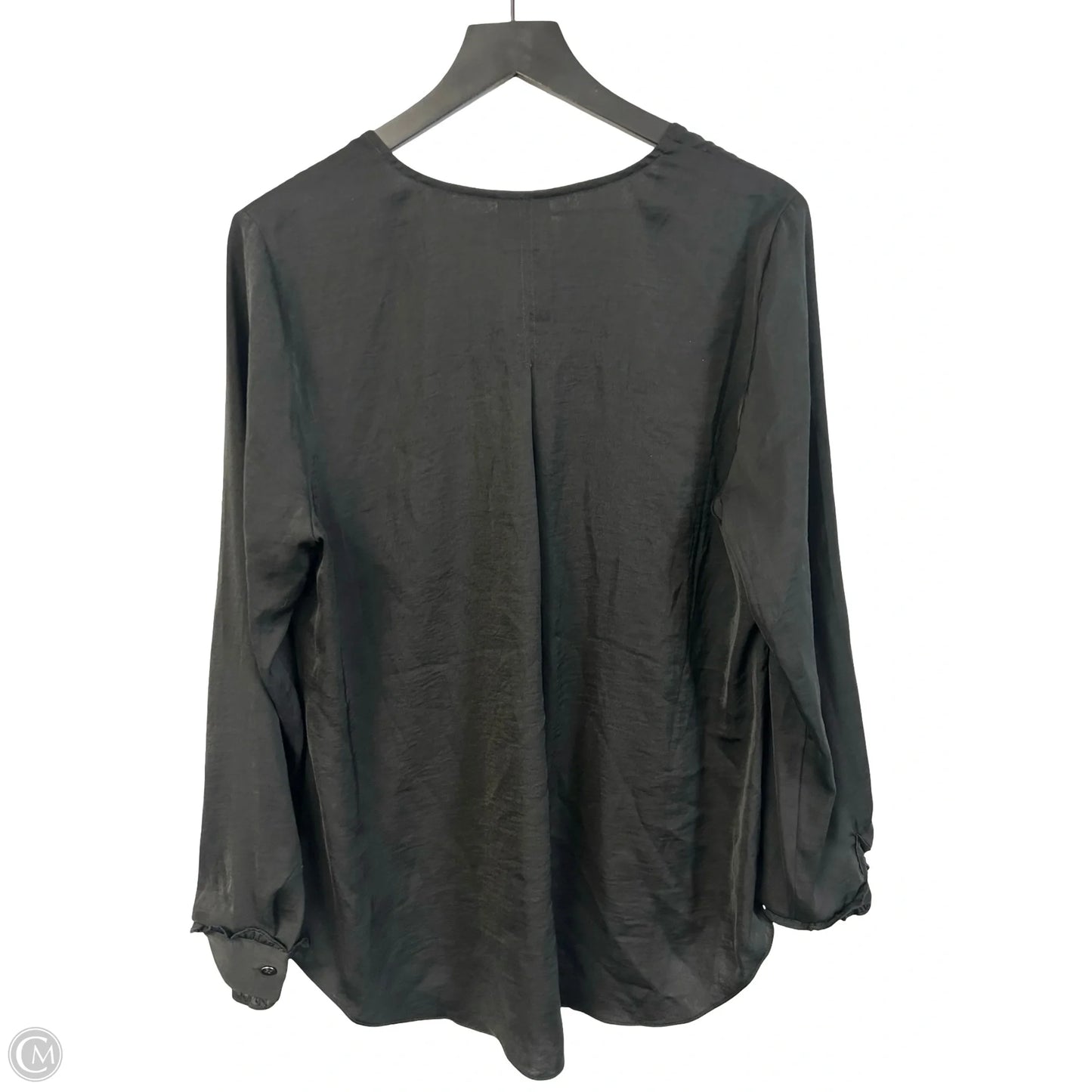 Top Long Sleeve By Cabi In Black, Size: L