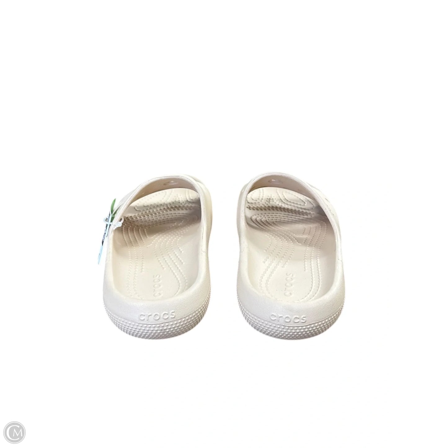Sandals Flats By Crocs In Cream, Size: 6