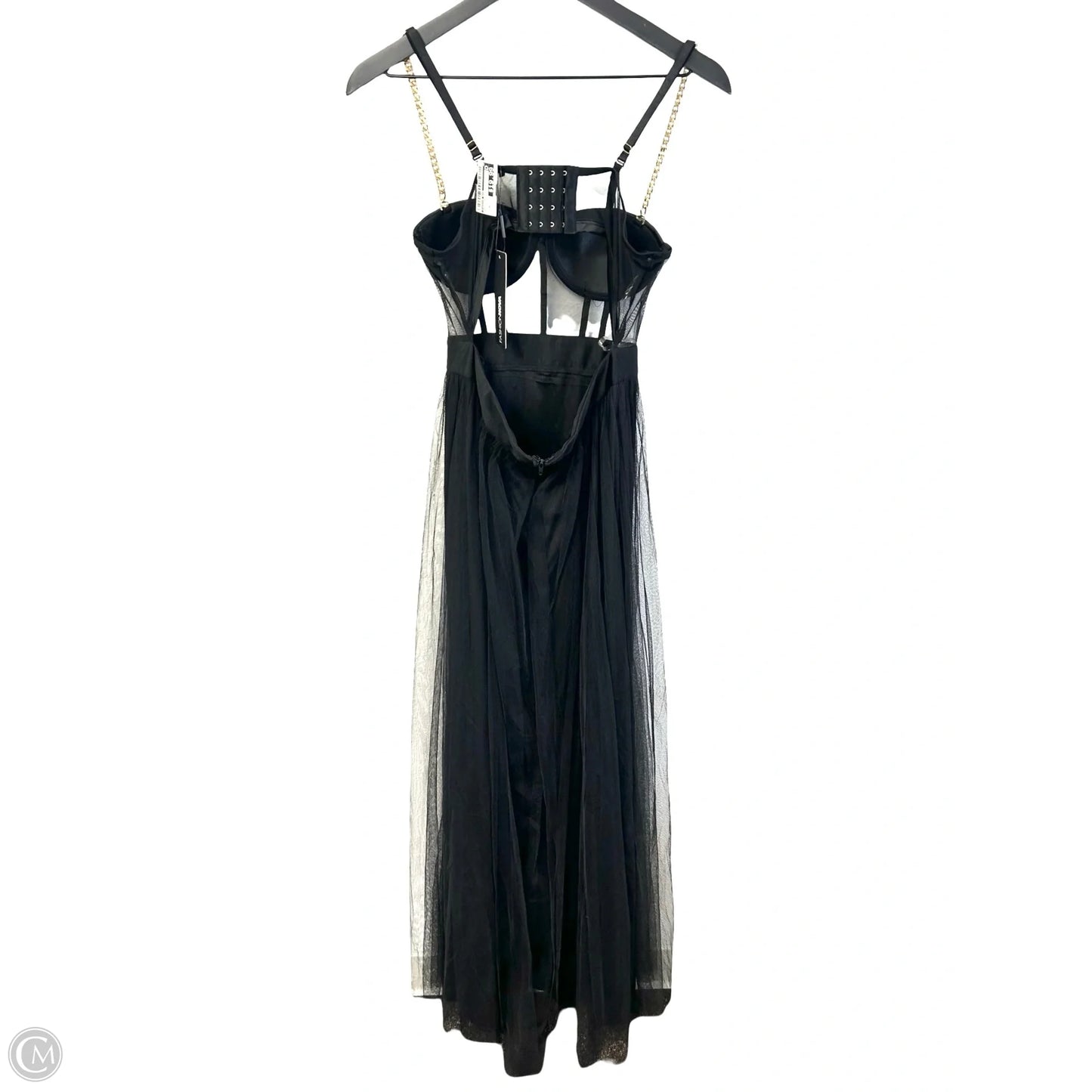 Dress Party Long By Fashion Nova In Black, Size: M