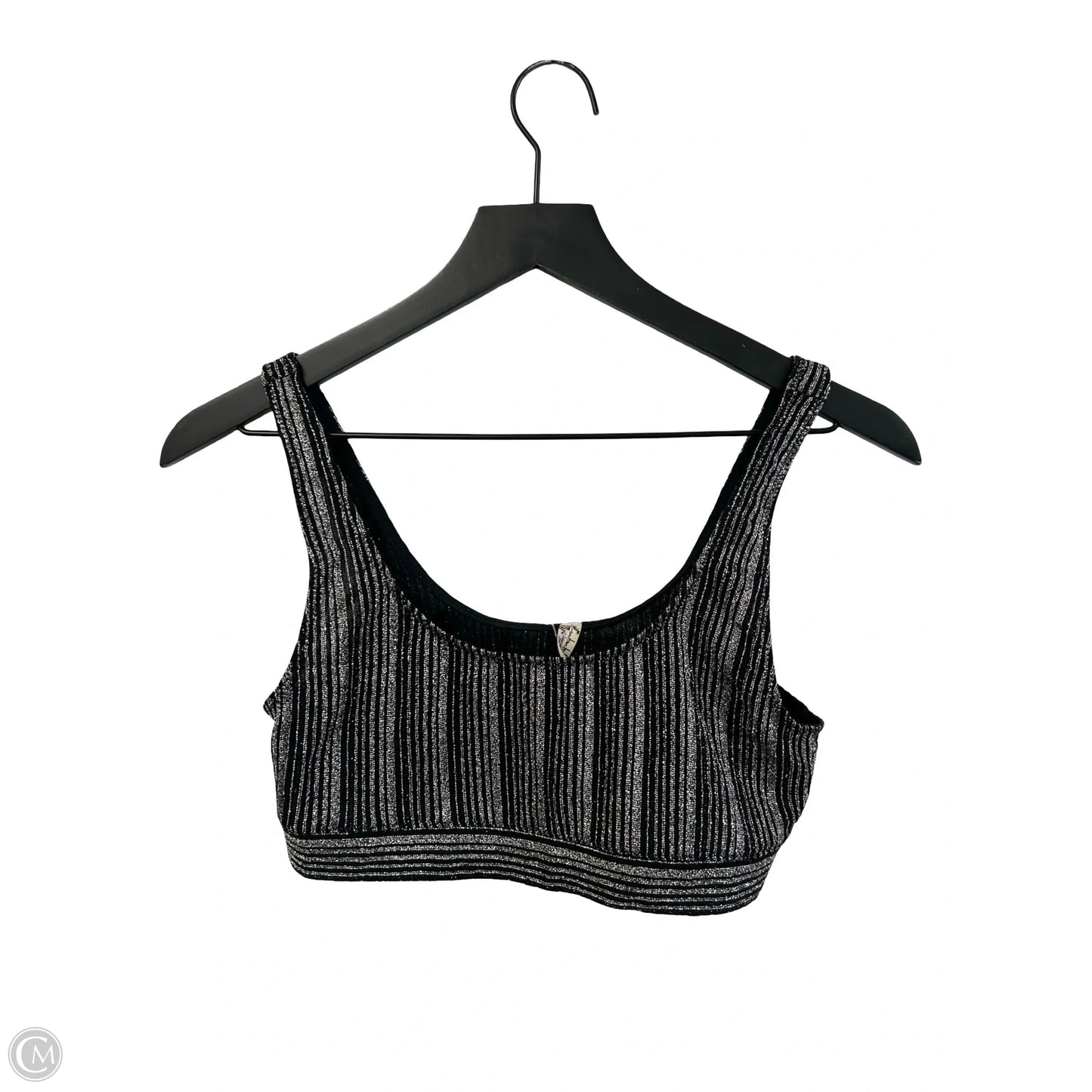 Bralette By Free People In Black & Silver, Size: M