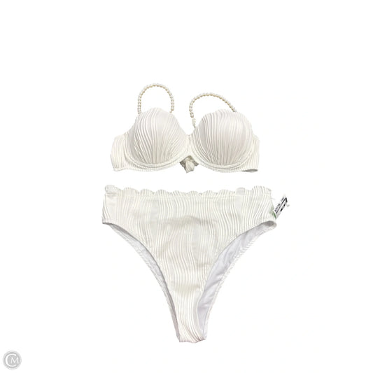 Swimsuit 2pc By Clothes Mentor In White, Size: Xl